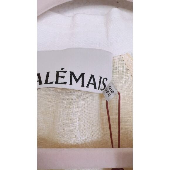 ALEMAIS Paradiso Printed Linen Mini Dress AU6/US2 - Picture 9 of 12